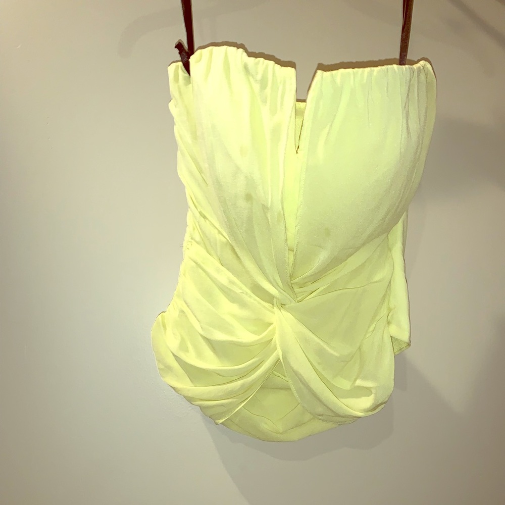 BEBE Light green tube top